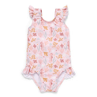 Bathsuit with ruffle Coral sea