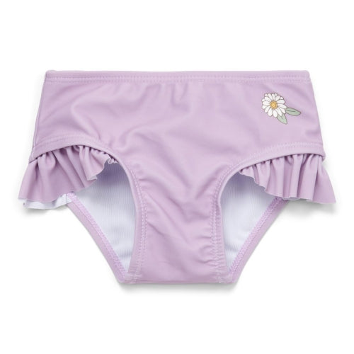 Swim pant ruffles Mauve