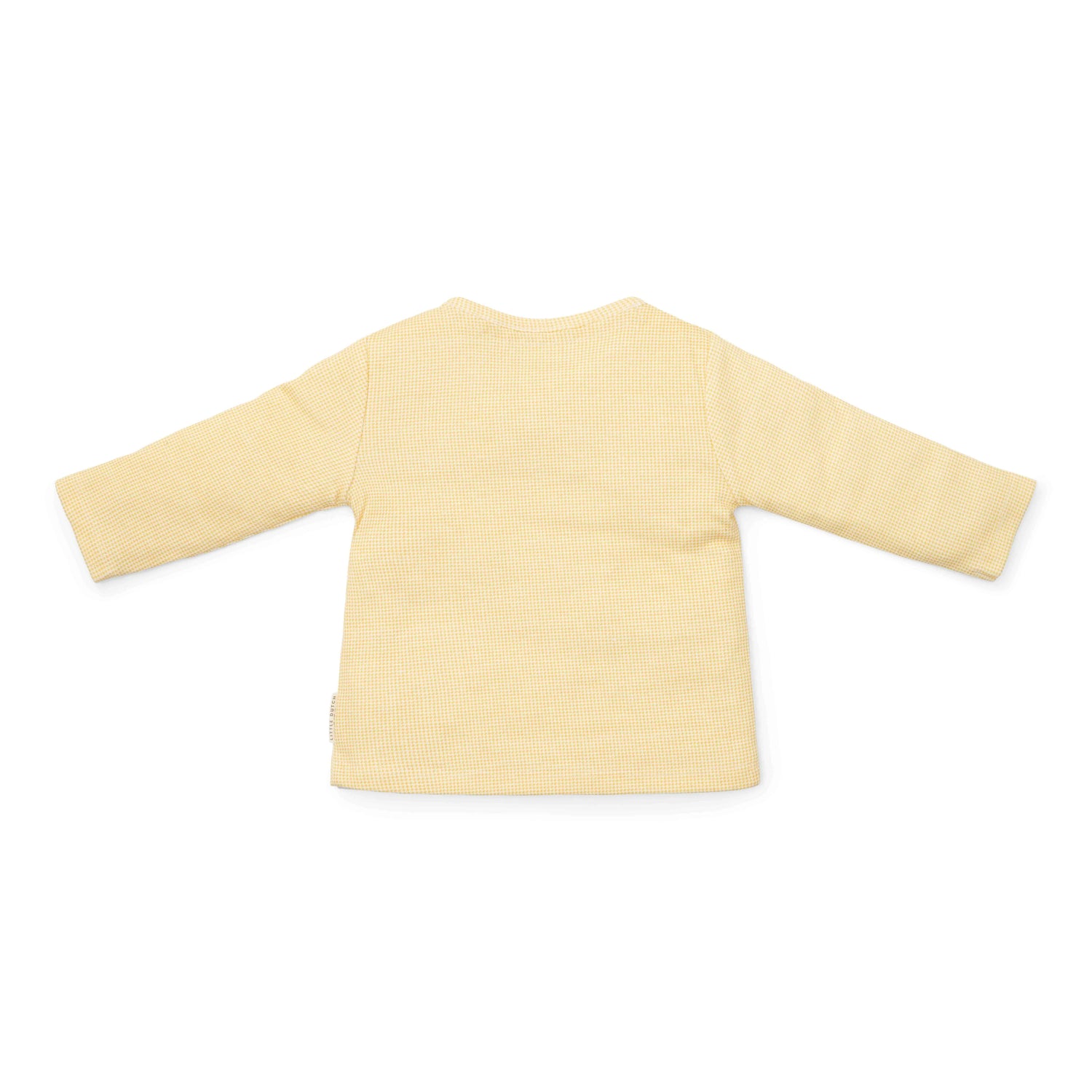 T-shirt long sleeve wrap Warm Yellow check