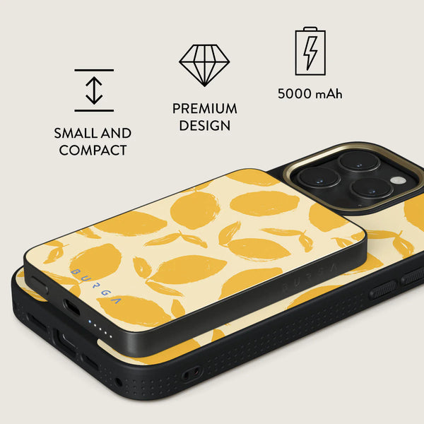 Burga Lemon Tart Magnetic Power Bank