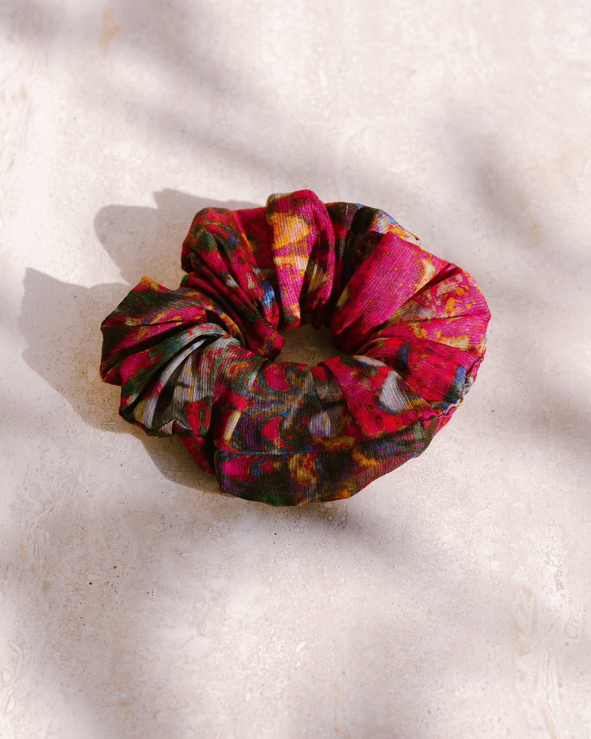 Ebru Silk Linen Hair Tie