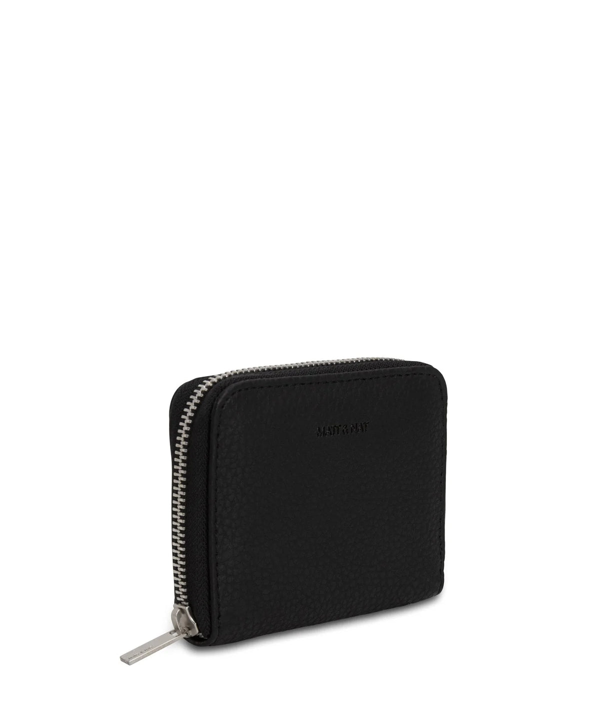 Rue Small Vegan Zip Wallet - Purity Black