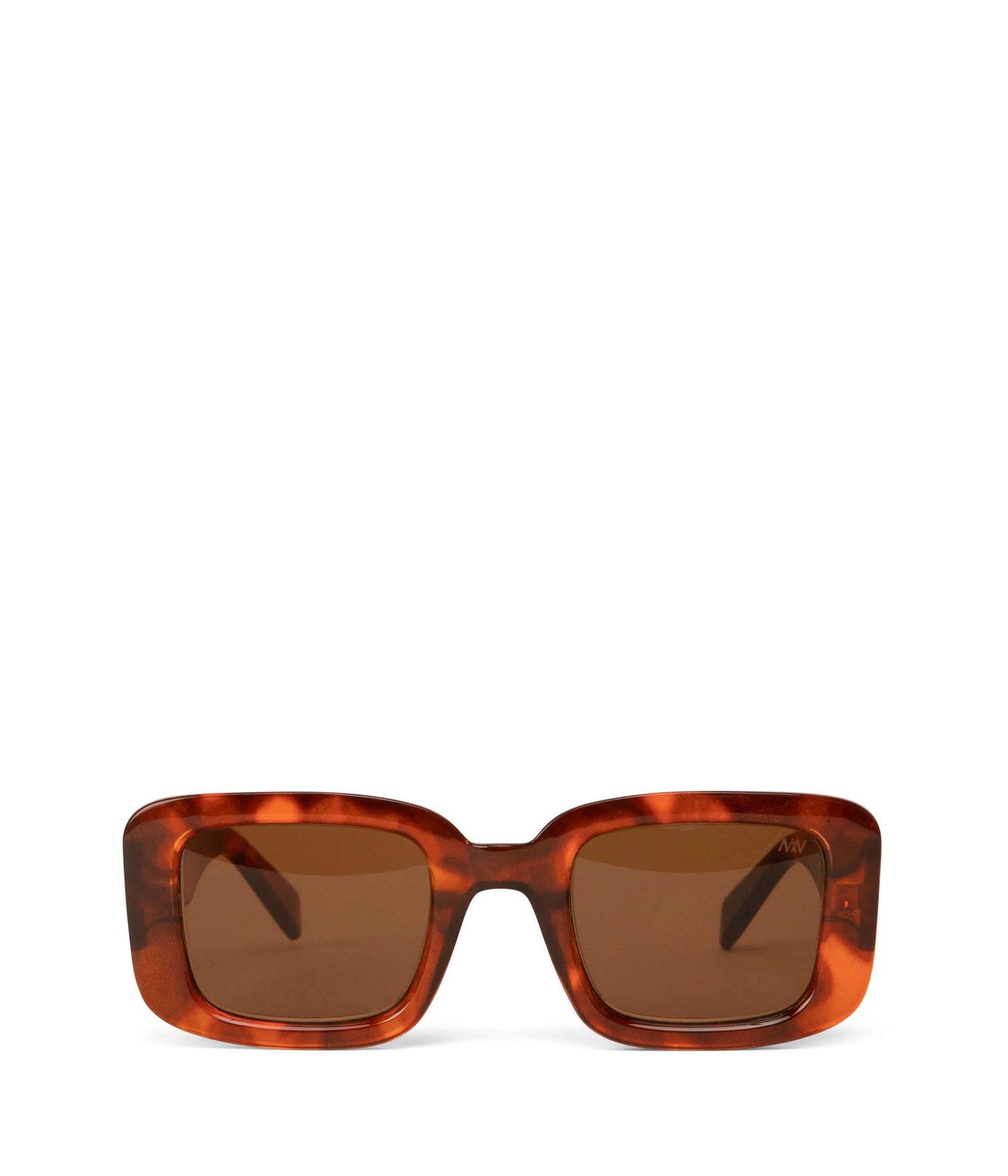 Ema-2 Round Recycled Square Sunglasses Chili