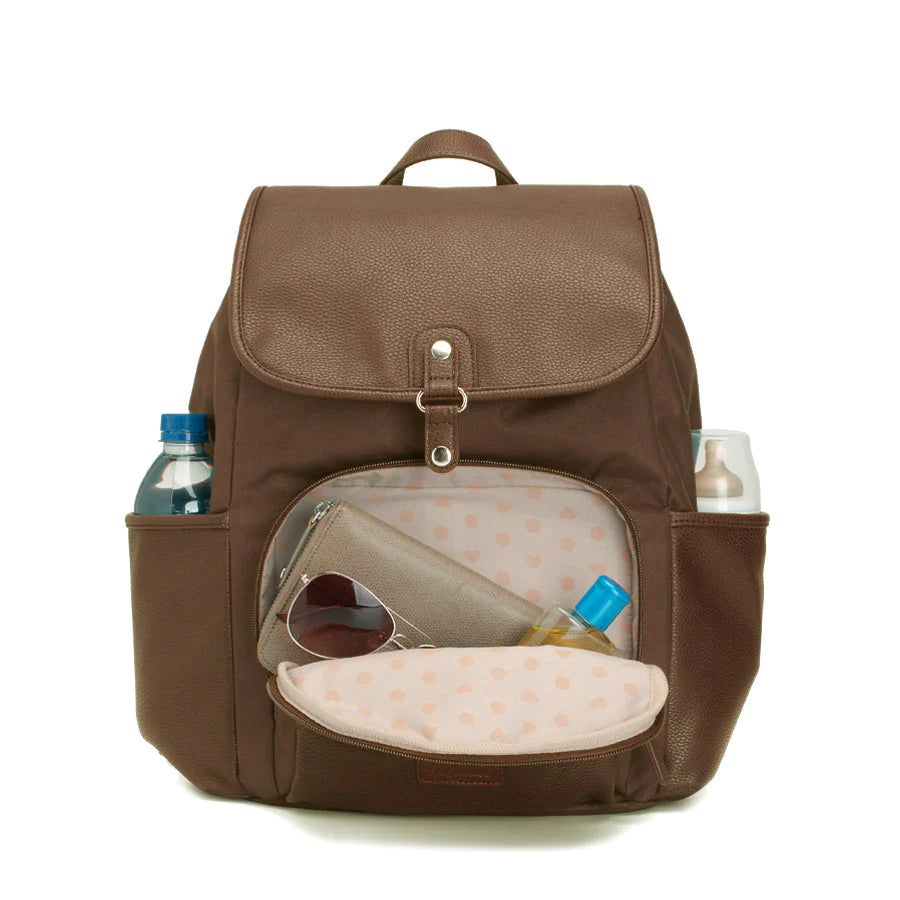 Freddie Vegan Leather Backpack Tan