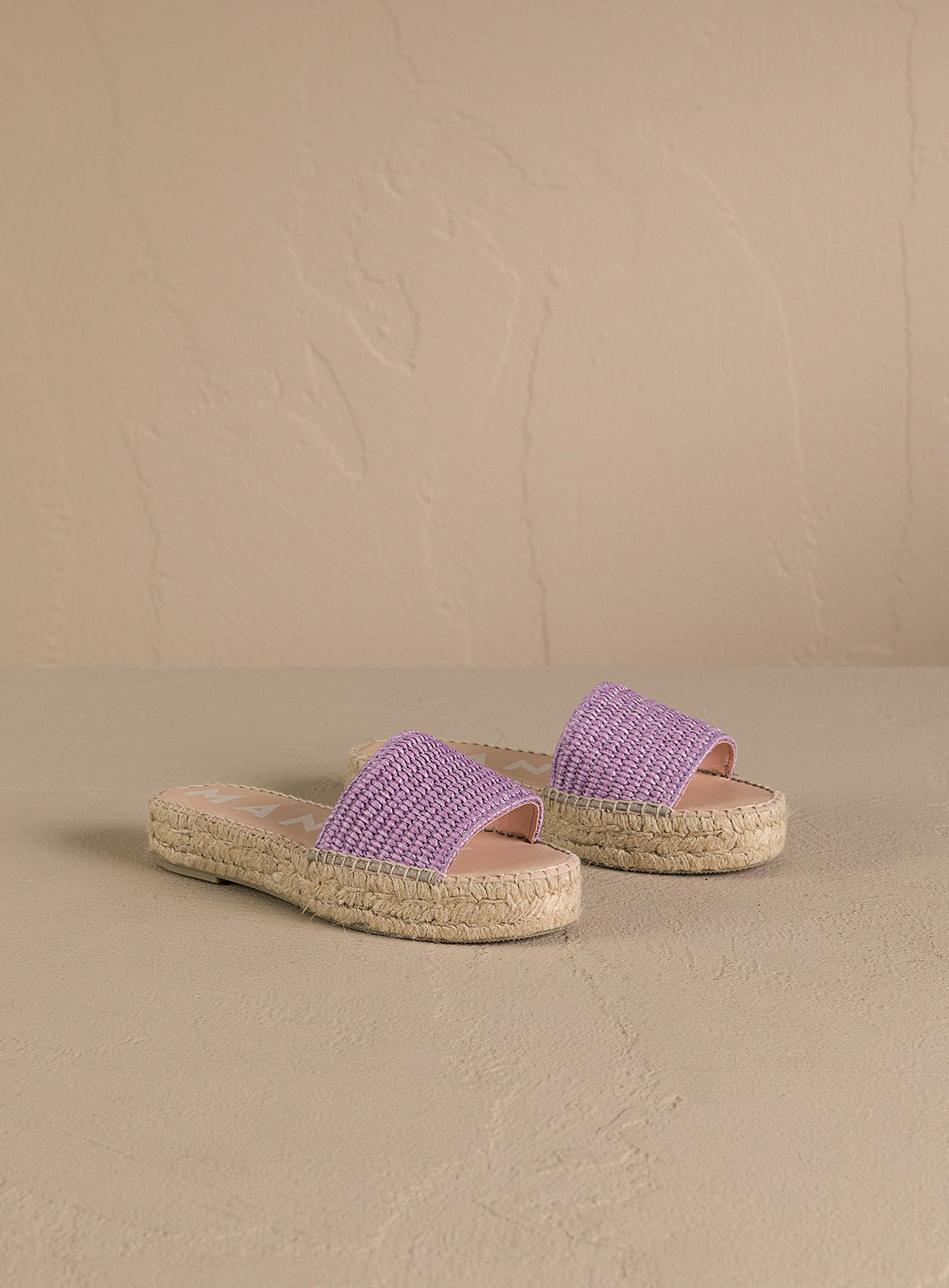 Women's Raffia Pattern Double Sole Slides Yucatan - Wisteria Lilac