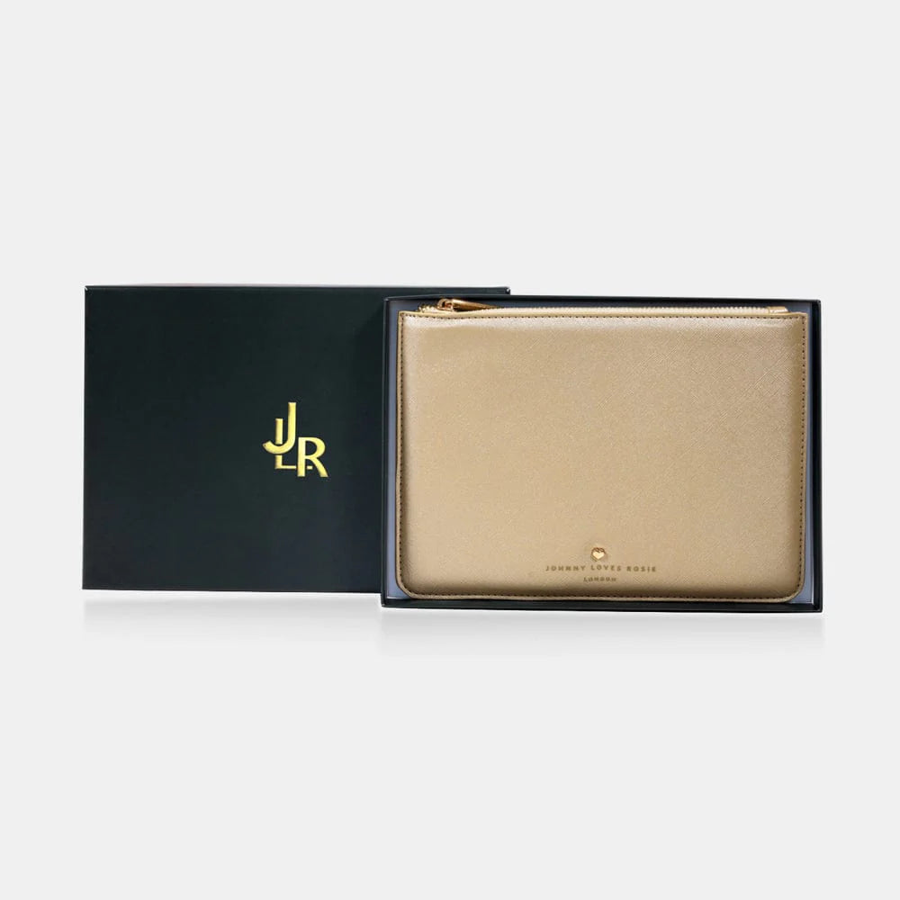 Gold James Medium Pouch