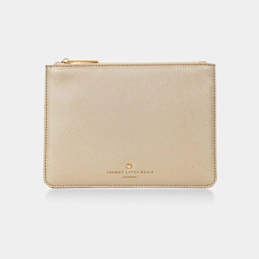 Gold James Medium Pouch