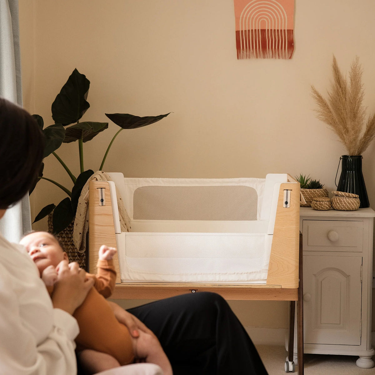 Hera Bedside Crib with Mattress