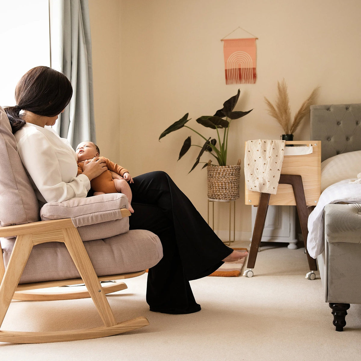 Hera Bedside Crib with Mattress