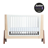 Hera Convertible Cot Bed Natural & Walnut