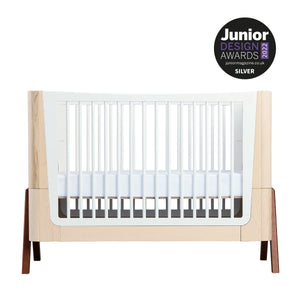 Hera Convertible Cot Bed Natural & Walnut