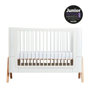 Hera Convertible Cot Bed Scandi White & Natural