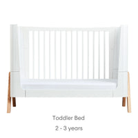 Hera Convertible Cot Bed Natural & Walnut