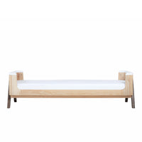 Hera Junior Bed Extension with Mattress (Natural/Walnut)
