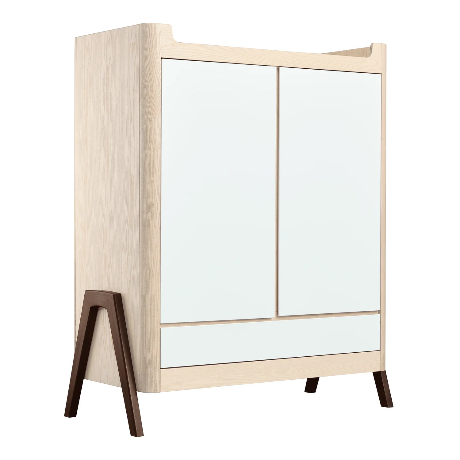 Hera Wardrobe Natural & Walnut