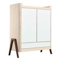 Hera Wardrobe Natural & Walnut
