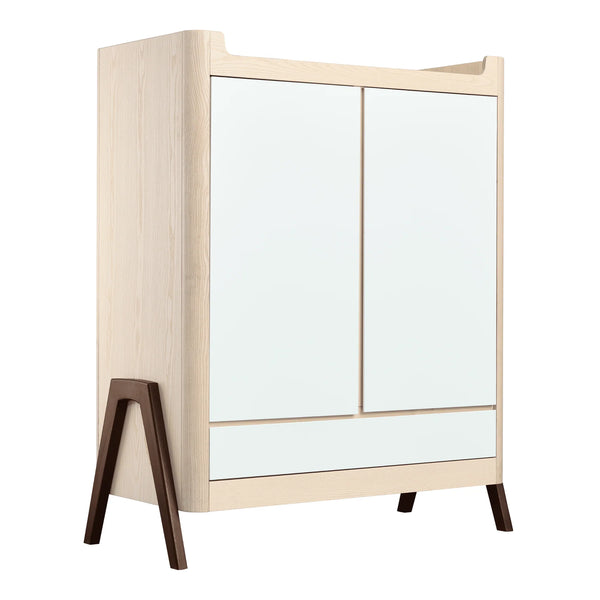 Hera Wardrobe Natural & Walnut