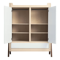 Hera Wardrobe Natural & Walnut