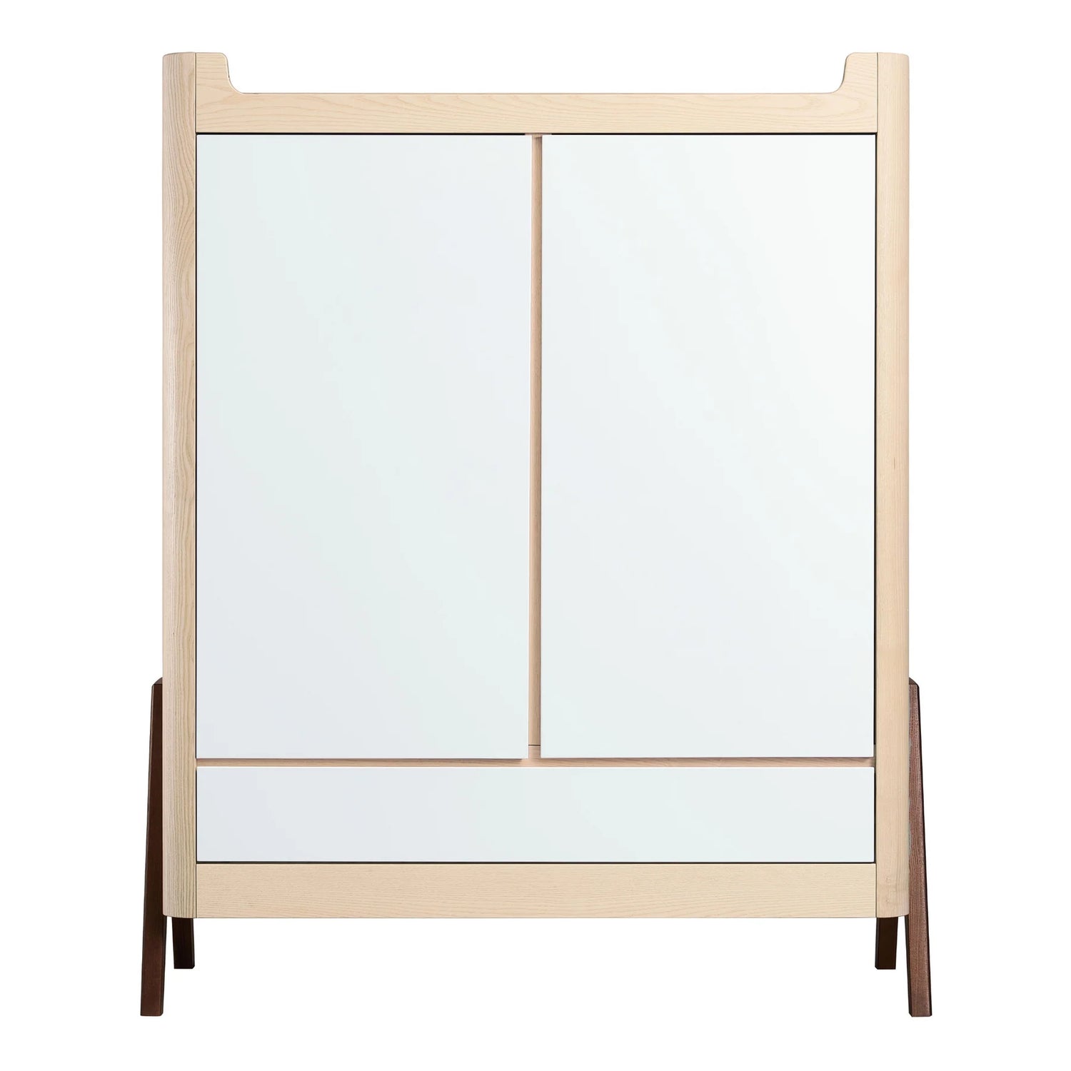 Hera Wardrobe Natural & Walnut