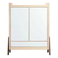 Hera Wardrobe Natural & Walnut