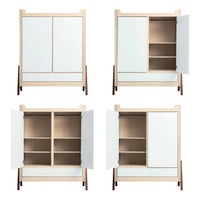 Hera Wardrobe Natural & Walnut