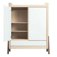 Hera Wardrobe Natural & Walnut