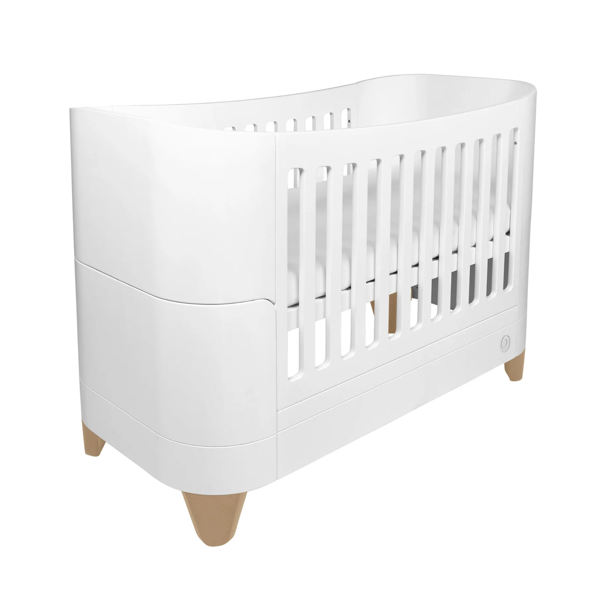 Serena Convertible Cot Bed Scandi White/Natural