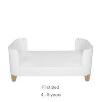 Serena Convertible Cot Bed Scandi White/Natural