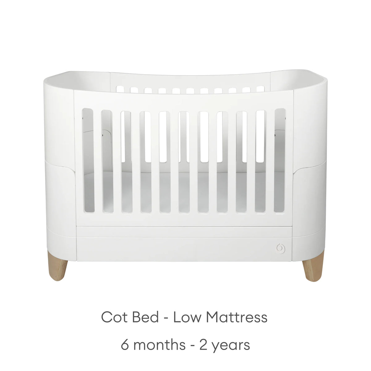 Serena Convertible Cot Bed Scandi White/Natural
