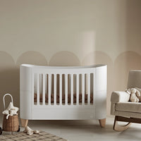 Serena Cot Bed Fitted Sheets White - 2 pack