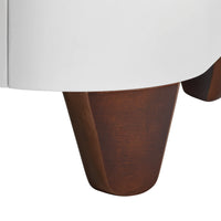 Serena Convertible Cot Bed White/Walnut