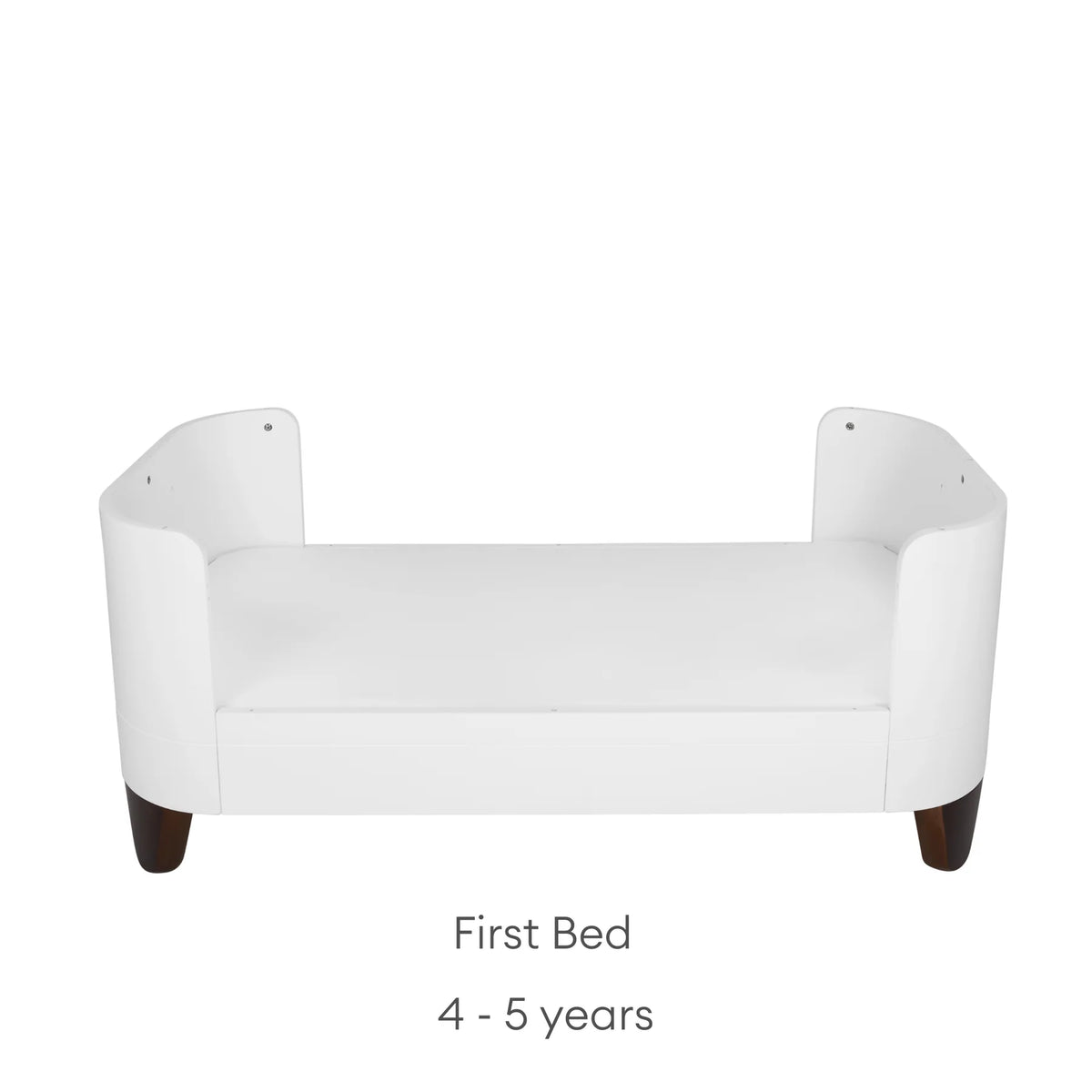 Serena Convertible Cot Bed White/Walnut