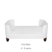 Serena Convertible Cot Bed White/Walnut