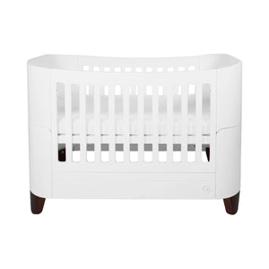 Serena Convertible Cot Bed White/Walnut