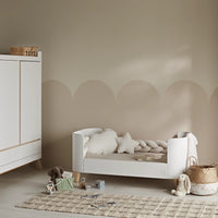 Serena Convertible Cot Bed Scandi White/Natural