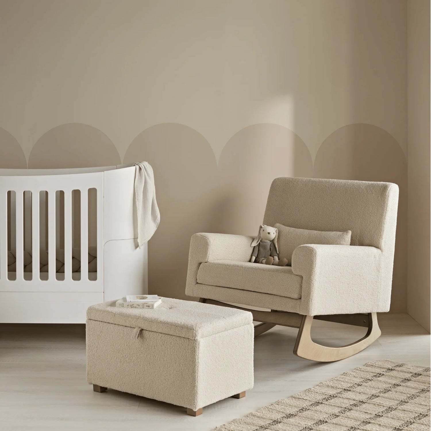 Serena Footstool Bouclé