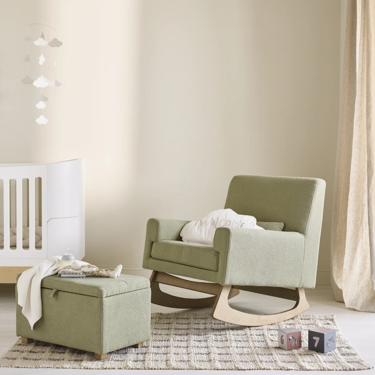 Serena Footstool Bouclé