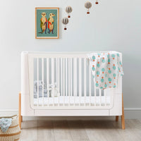 Hera Convertible Cot Bed Scandi White & Natural