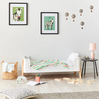 Hera Convertible Cot Bed Scandi White & Natural