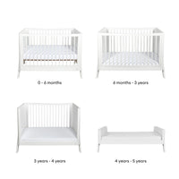 Gaia Hera 'Studio Edit' Two Piece Set (Cot & Dresser) - White/Oak