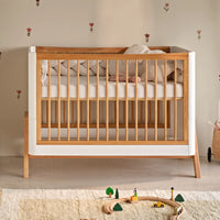 Gaia Hera 'Studio Edit' Two Piece Set (Cot & Dresser) - White/Oak