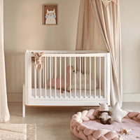 Gaia Hera 'Studio Edit' Two Piece Set (Cot & Dresser) - White/White