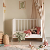 Gaia Hera 'Studio Edit' Two Piece Set (Cot & Dresser) - White/Oak