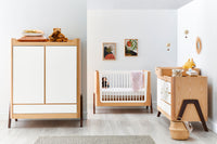 Hera Wardrobe Natural & Walnut