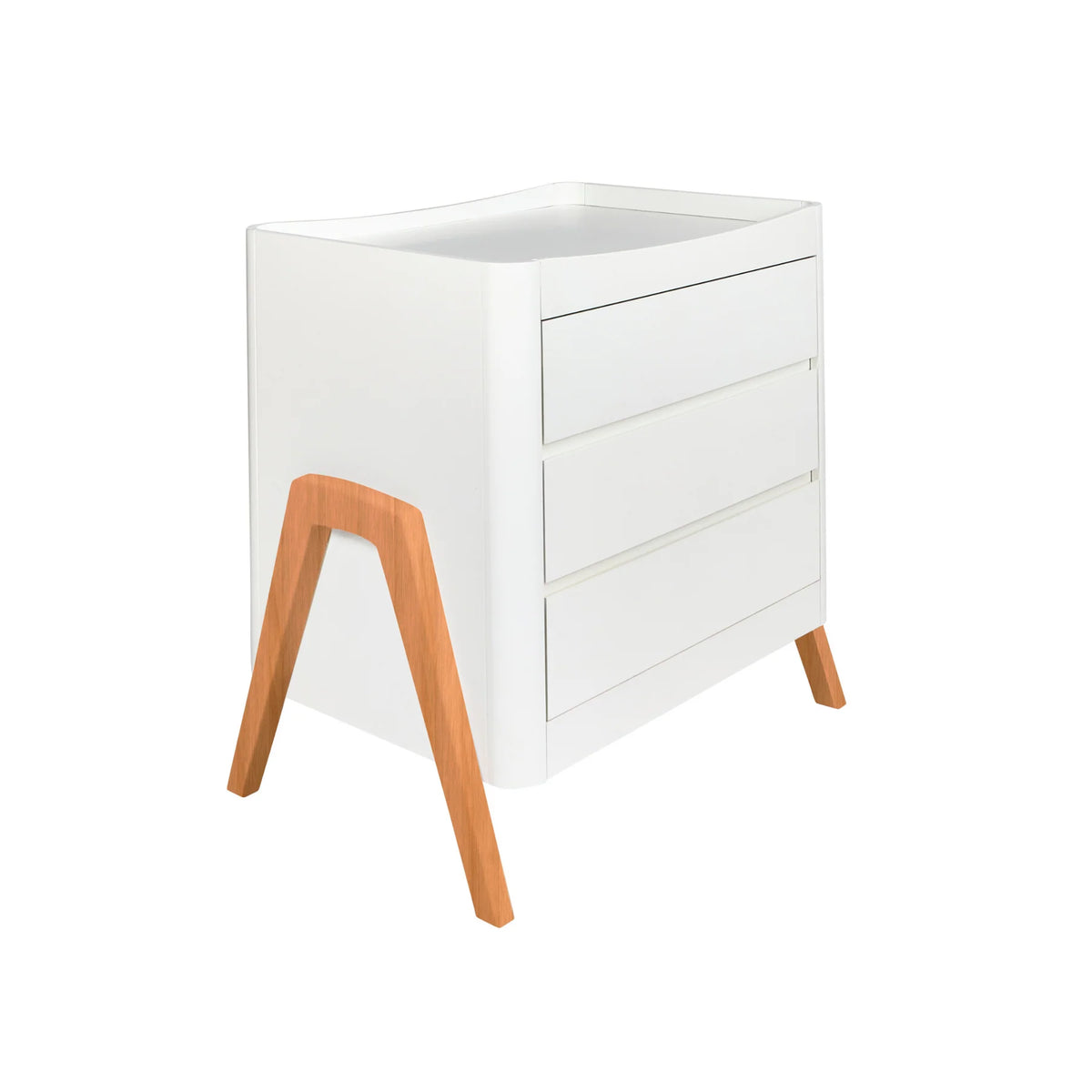 Gaia Hera 'Studio Edit' Two Piece Set (Cot & Dresser) - White/Oak