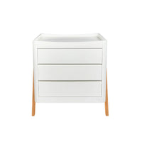 Gaia Hera 'Studio Edit' Two Piece Set (Cot & Dresser) - White/Oak