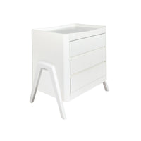 Gaia Hera 'Studio Edit' Two Piece Set (Cot & Dresser) - White/White