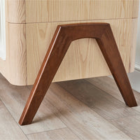 Hera Convertible Cot Bed Natural & Walnut