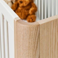 Hera Convertible Cot Bed Natural & Walnut