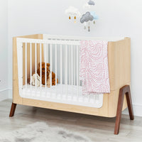 Hera Convertible Cot Bed Natural & Walnut